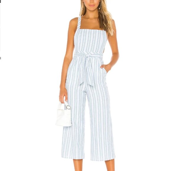 NWOT MAJORELLE Francis Jumpsuit in blue chambray size small - Picture 1 of 7